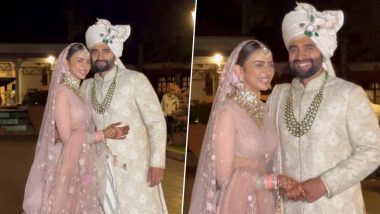 Rakul Preet Singh-Jackky Bhagnani Make First Public Appearance After Their Wedding; Pose for Paps Together (Watch Video)